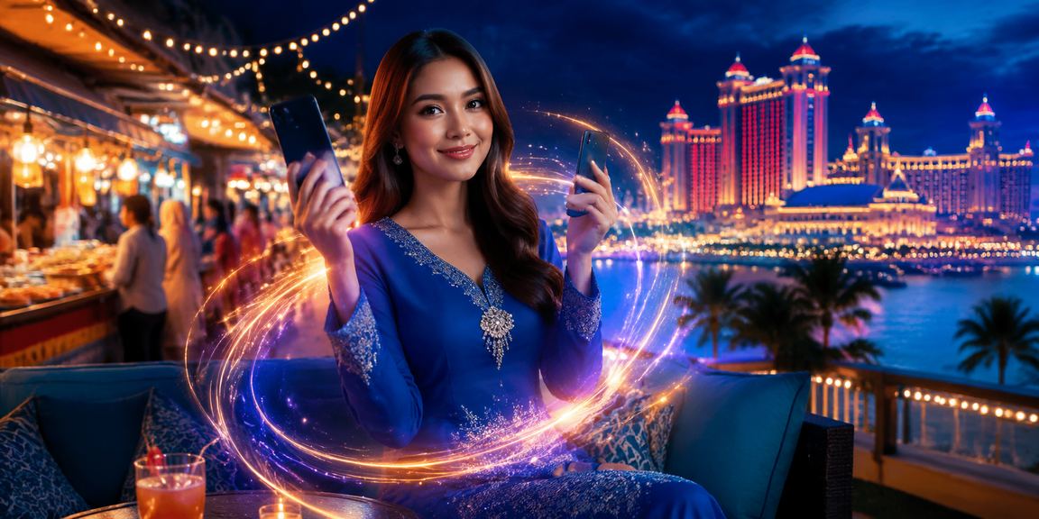 Pengguna Genting Highlands log masuk ke platform kasino 198 menggunakan telefon pintar